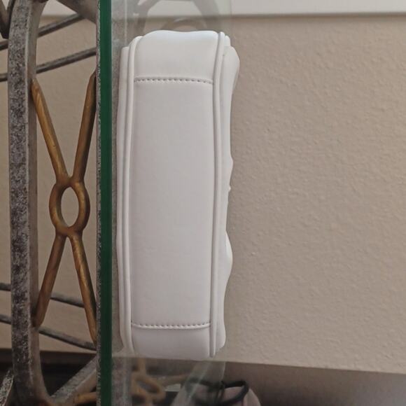 Bright White Ruched Mini Shoulder Bag NWOT - Picture 9 of 9